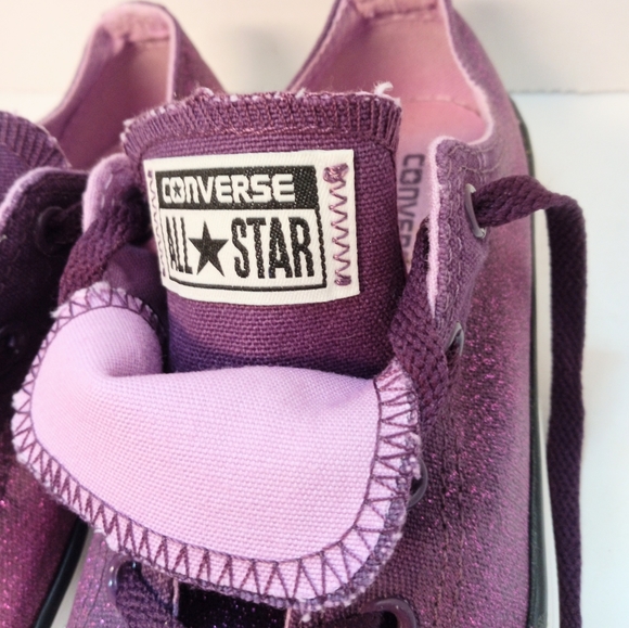 CONVERSE ALL STAR DOUBLE TONGUE GLIMMER SNEAKERS - Picture 9 of 9